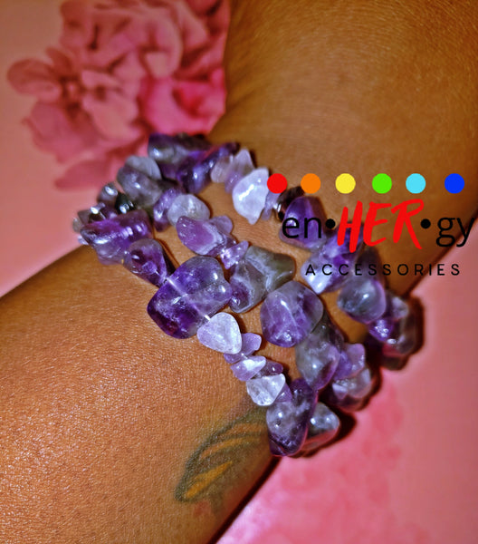 Amethyst wrist wrap