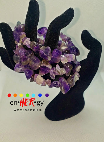 Amethyst wrist wrap